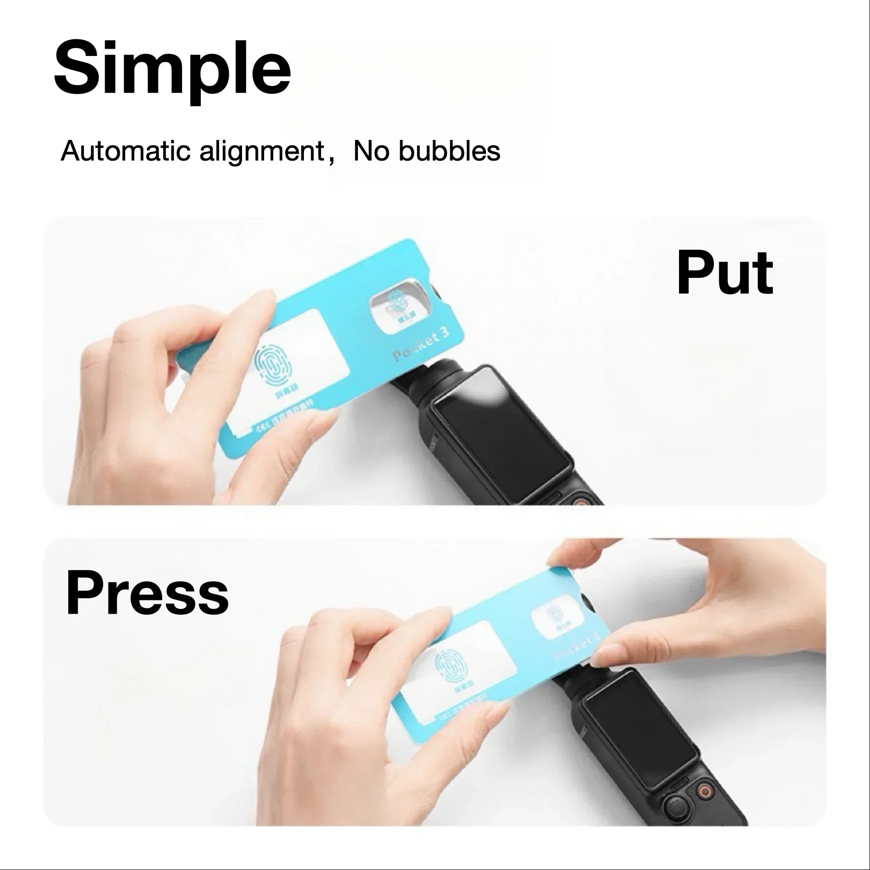 DJI Osmo Pocket 3/Pocket 4 içi - Glass Protector Auto incelemesi ve fiyatı